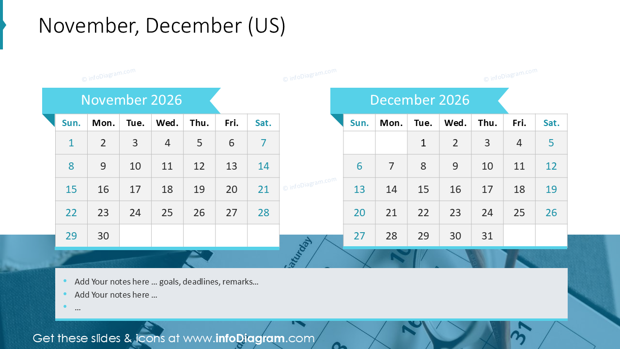 Novembro, Dezembro (EUA)
