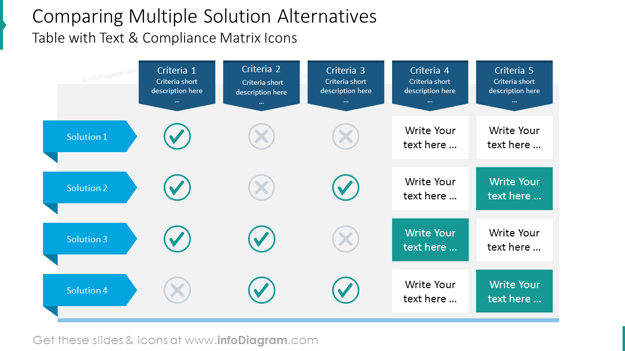 Alternative Analysis Table | Professional Project Management Slide Templates!