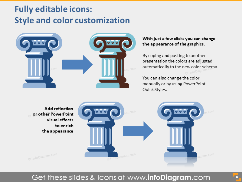 public administration pictograms powerpoint editable clipart