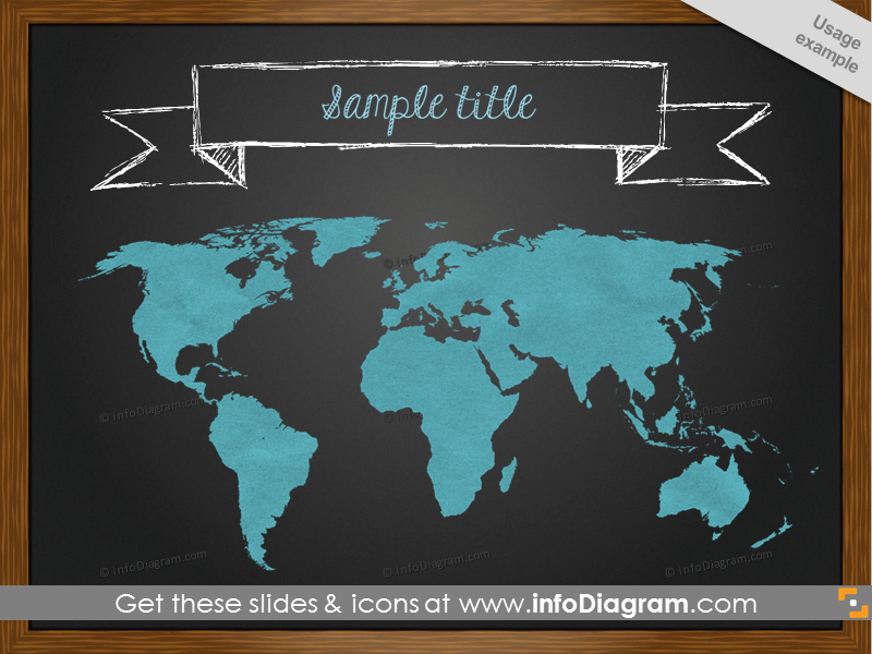 boceto-de-mapa-mundial-en-pizarra,-banner-blanco,-clipart-de-ppt