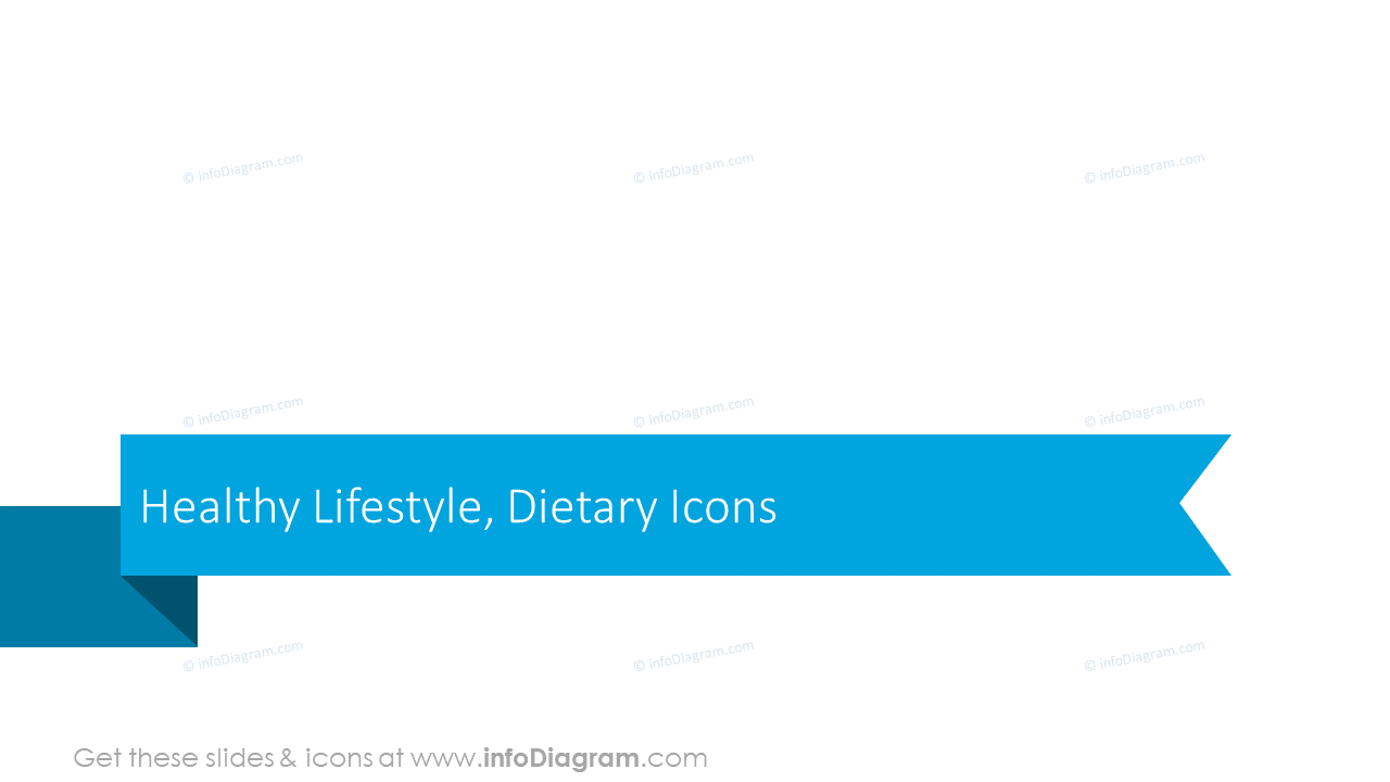 Healthy lifestyle and dietary icons