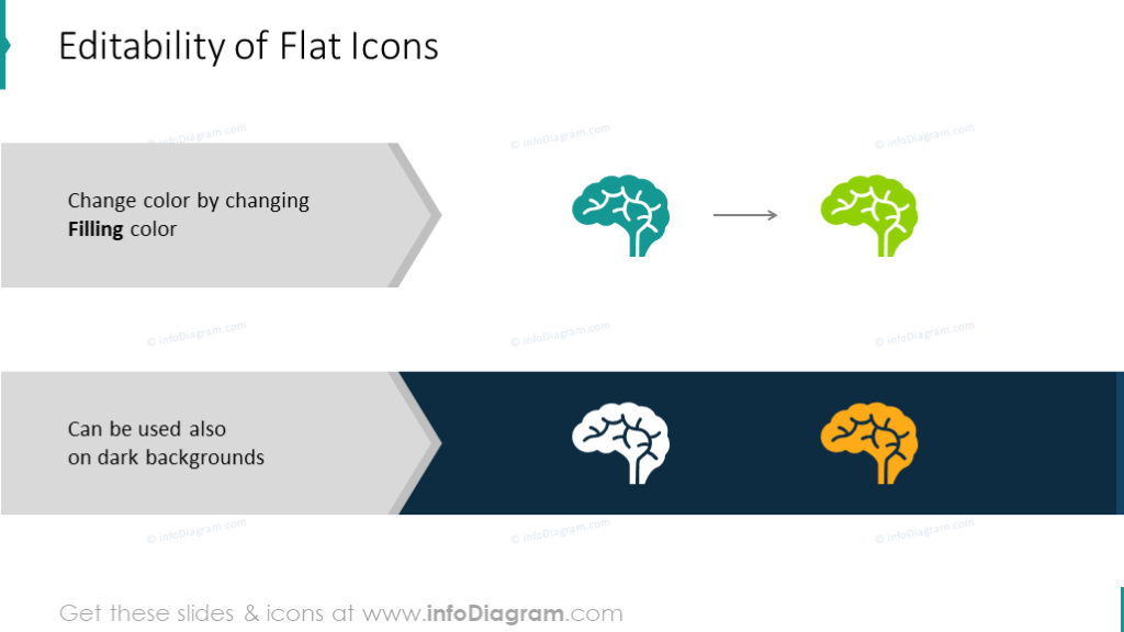 Example of flat icons editability