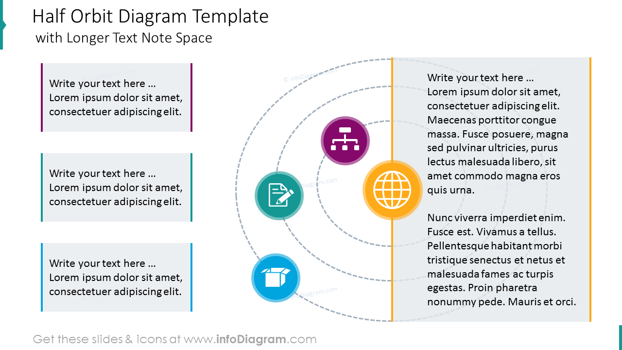 Half Orbit Diagram PPT Template