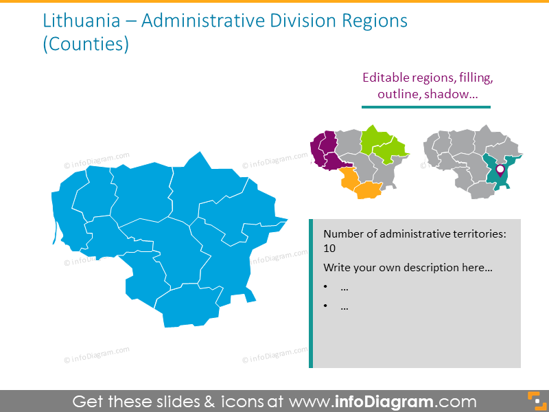 Litauen administrative Gliederungen Karte - infoDiagram