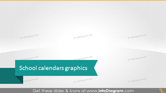 Transition slide School Calendars graphics PPT