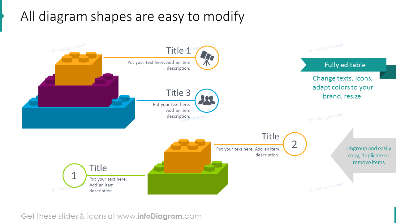 Simple modification  of all diagram shapes