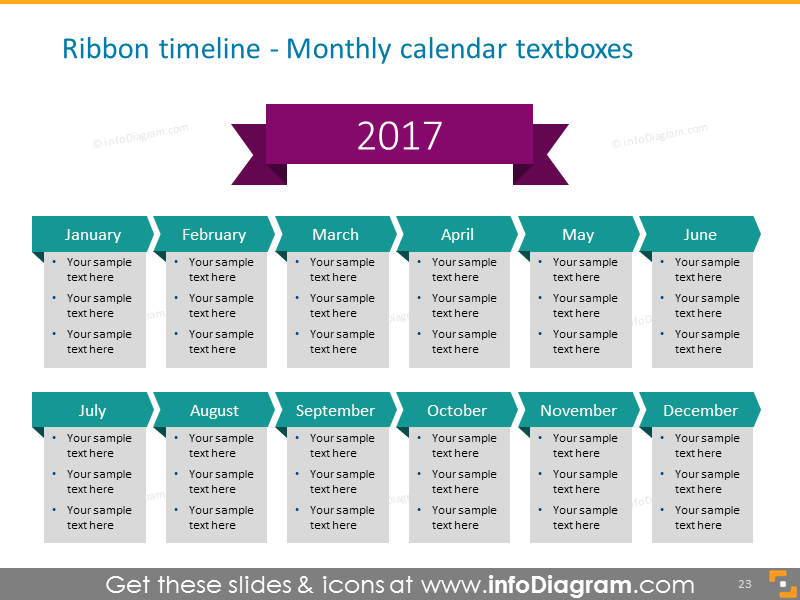 modelo de calendário para mostrar eventos importantes no mês