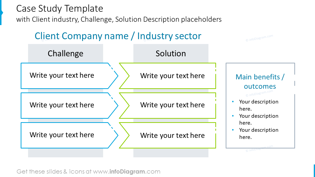 Case Study Slide Template - infoDiagram