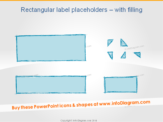 Handgezeichnetes Rechtecketikett Banner Platzhalter Bleistift PPT