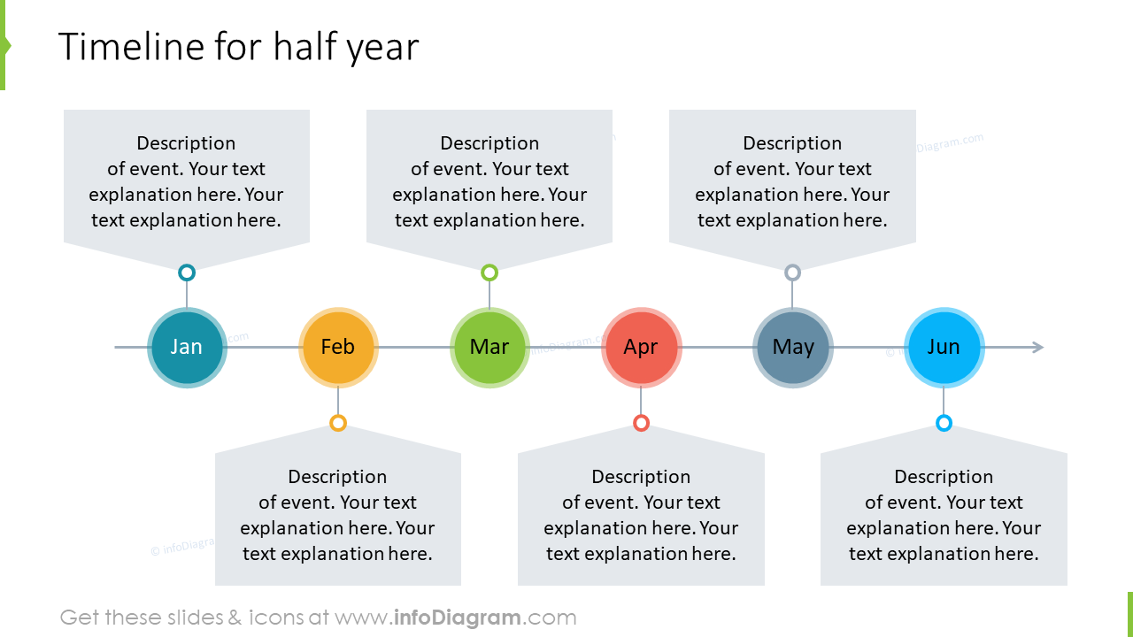 Half-a-Year Timeline Slide