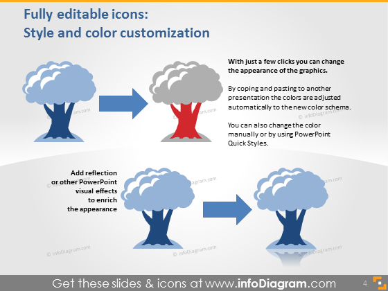forestry icon powerpoint editable clipart agriculture pictogram