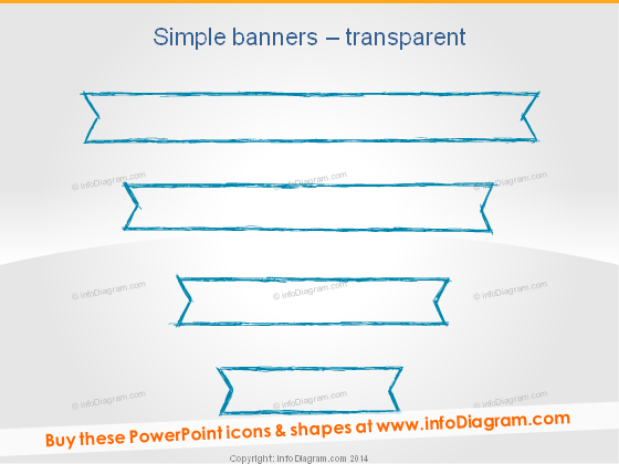 Pencil Banner Outline Stripe hand drawn ppt slide title