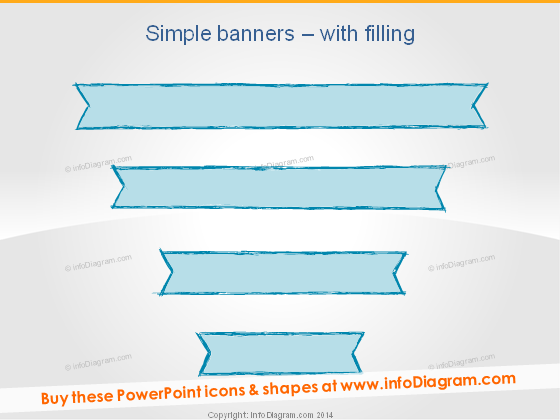 Bleistift-Banner Retro-Streifen Blau Folie Titel ppt Skizze