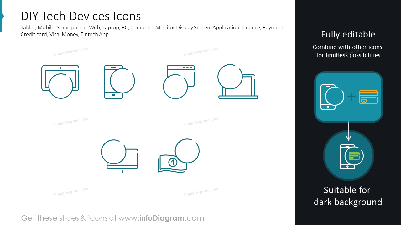 DIY-Technikgeräte-Icons