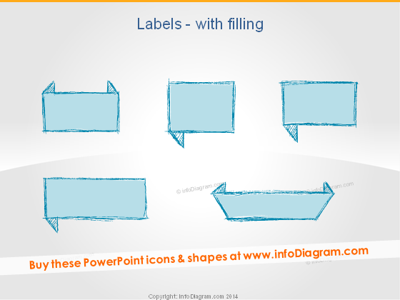 Retro Labels Pencil Comment handwritten ppt clipart
