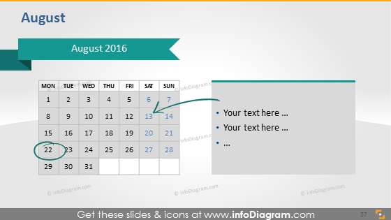 School Calendars 2015 2016 graphics (PPT tables and icons, EU ISO dates)