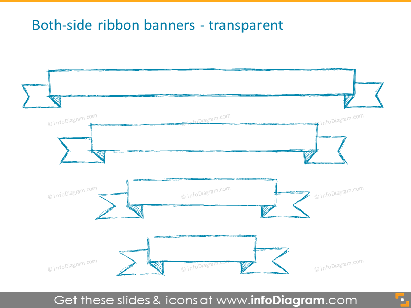  Both-side ribbon transparent banners