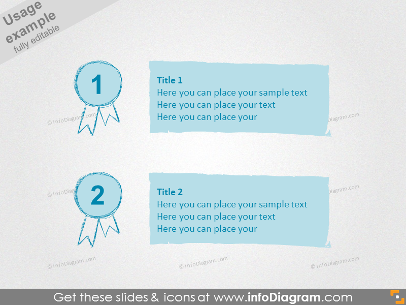Example of using labels with text 