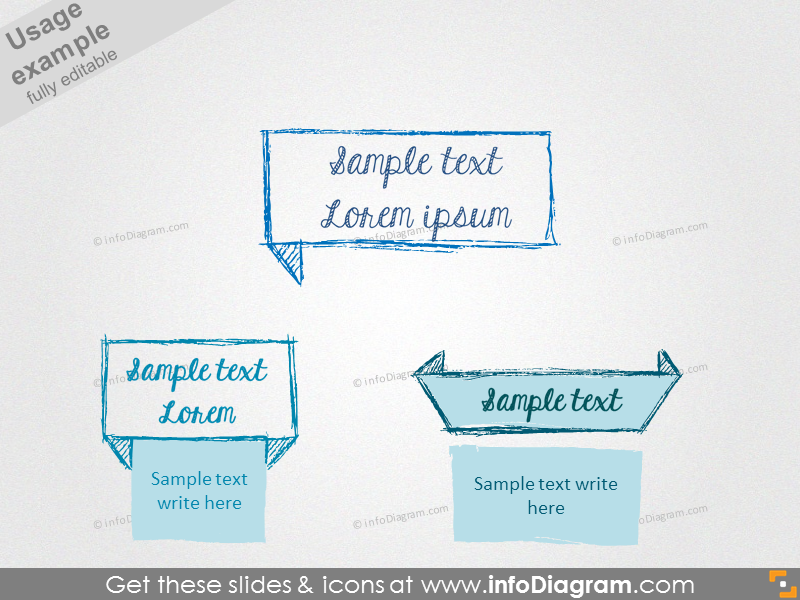 Example of using transparent labels