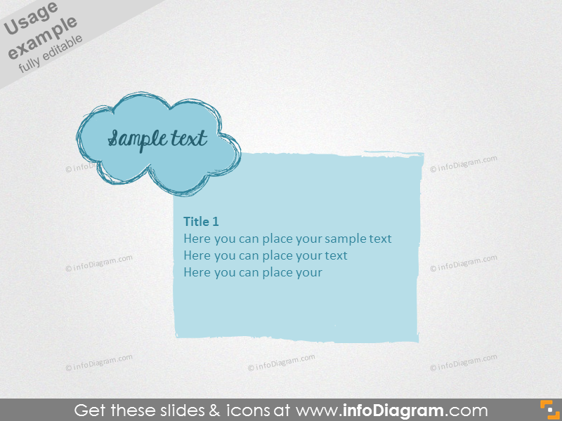 Text sample with filling