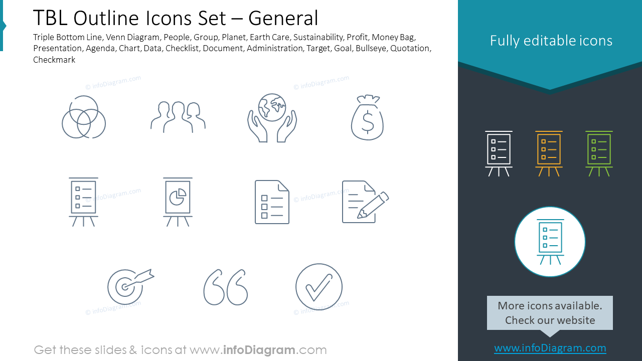 TBL Outline Icons Set – General