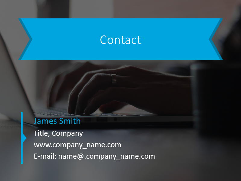 Informações de contato nome e-mail