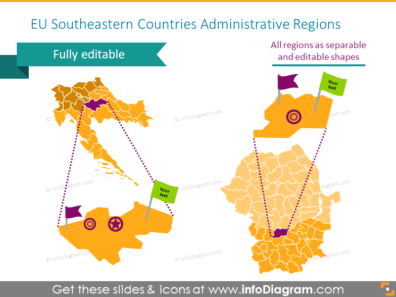 Verwaltungsregionen der Südosteuropäischen Länder der EU