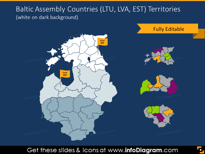 Territorien der Länder der Baltischen Versammlung
