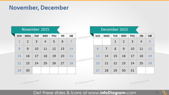 Calendário escolar de Novembro Dezembro 2015