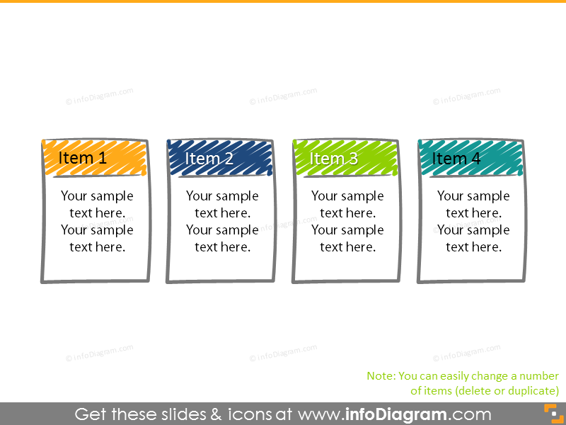 Example of the text slide in scribble style