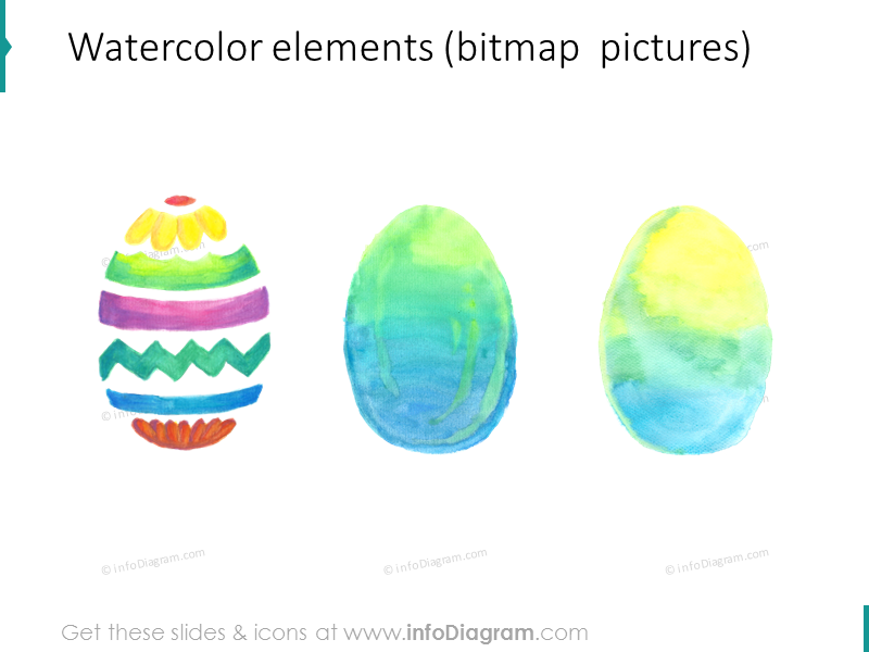 Iconos de Primavera y Pascua escritos a mano (clipart de PPT)
