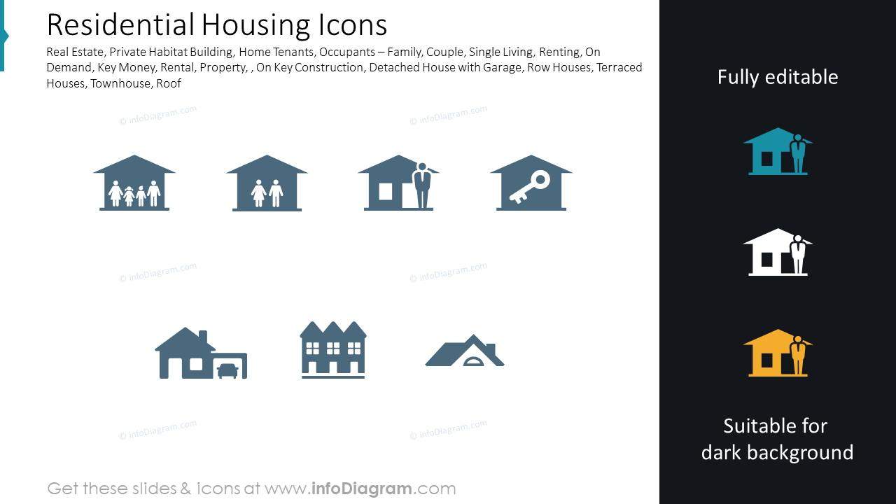 Íconos de vivienda residencial