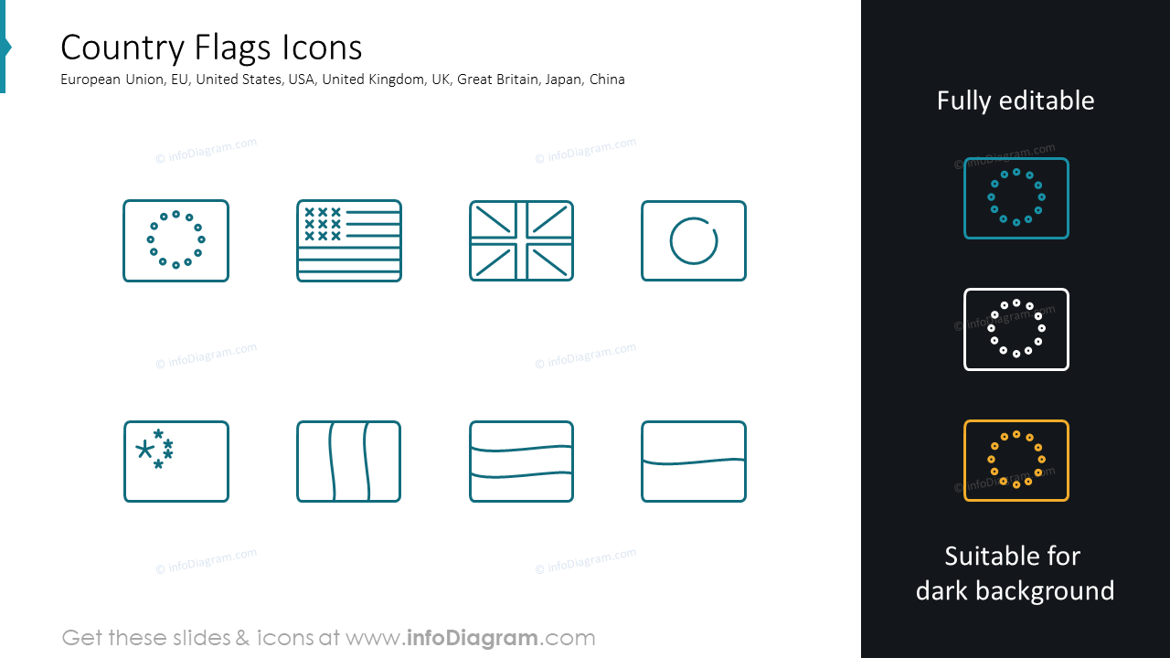 Iconos de Banderas de Países