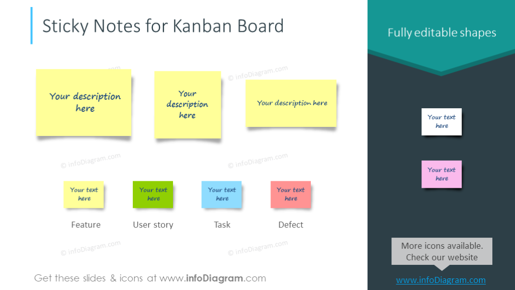Notas Adesivas para Quadro Kanban