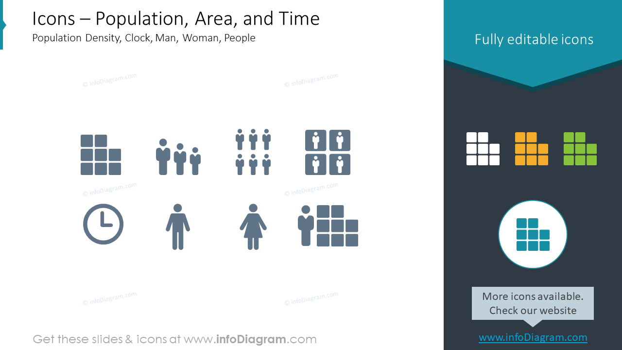 map icons population density pictogram area pptx clipart