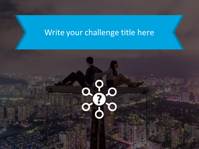 Challenge statement with the background image