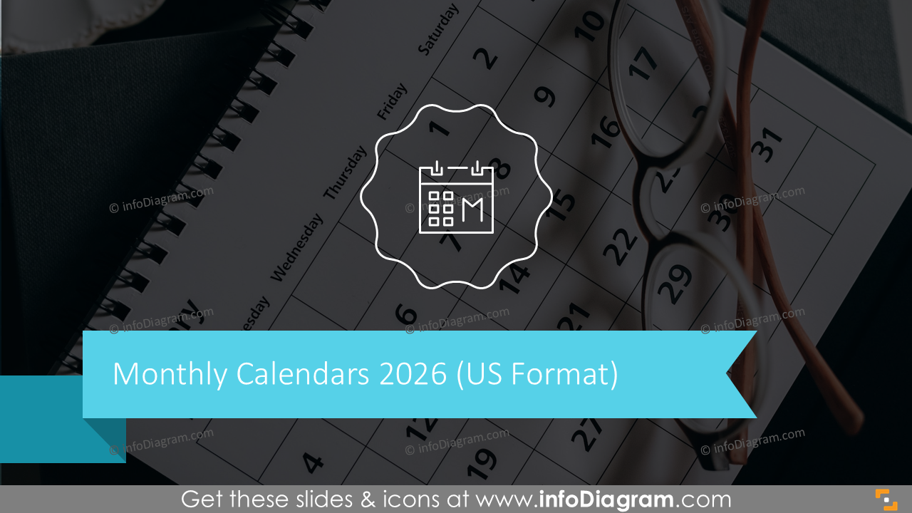 Calendarios Mensuales 2024 (Formato de EE. UU.)