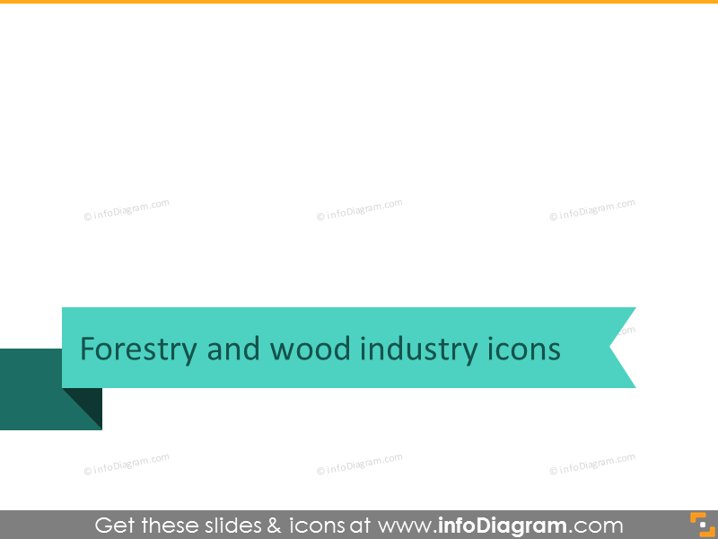 Icônes de la foresterie et de l'industrie du bois
