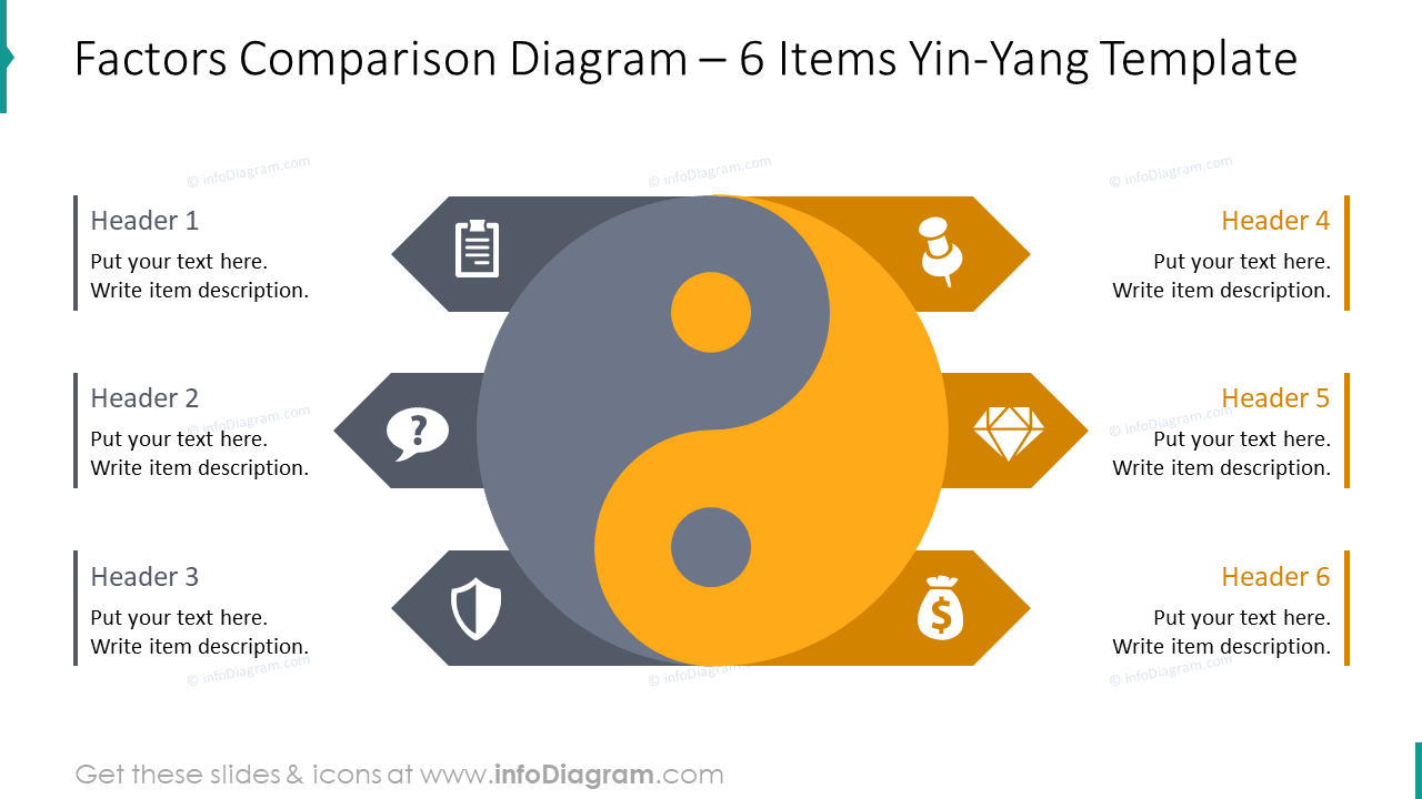 Yin Yang Factors Comparison PPT Template