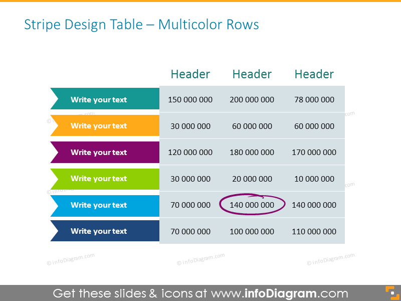 Mesa de Diseño a Rayas con Filas Multicolores