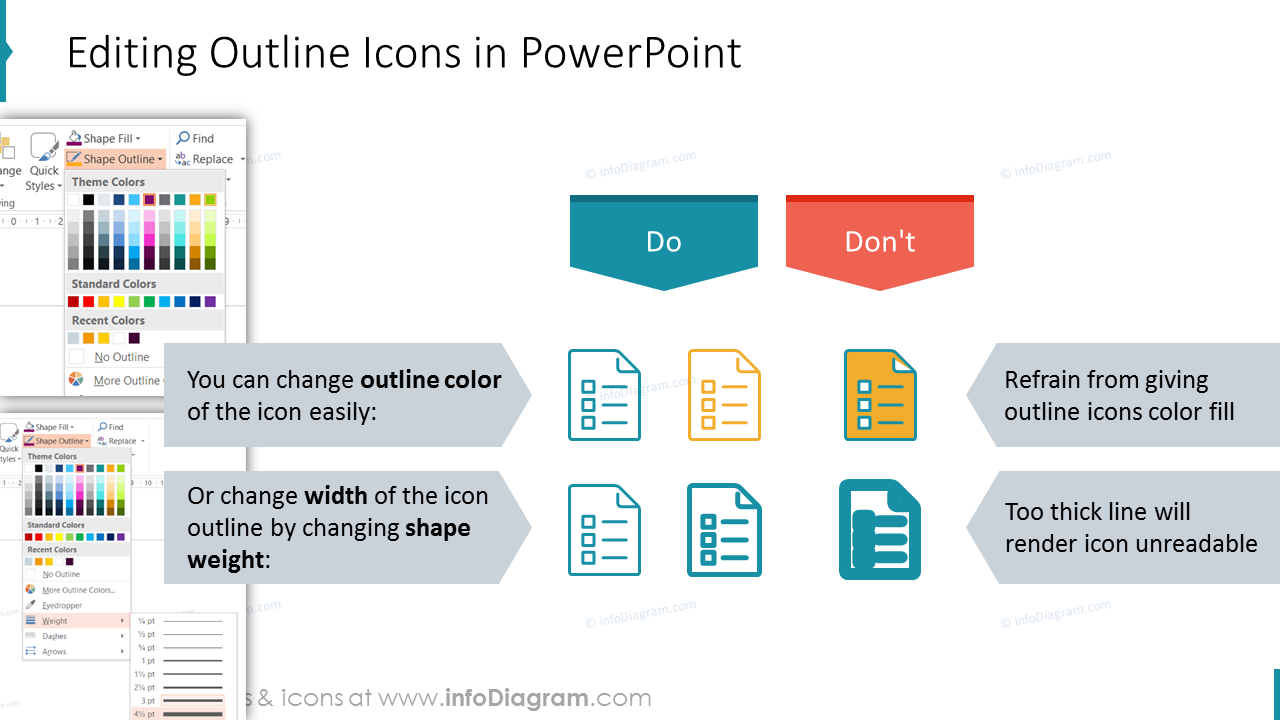 Outline-Icons in PowerPoint bearbeiten