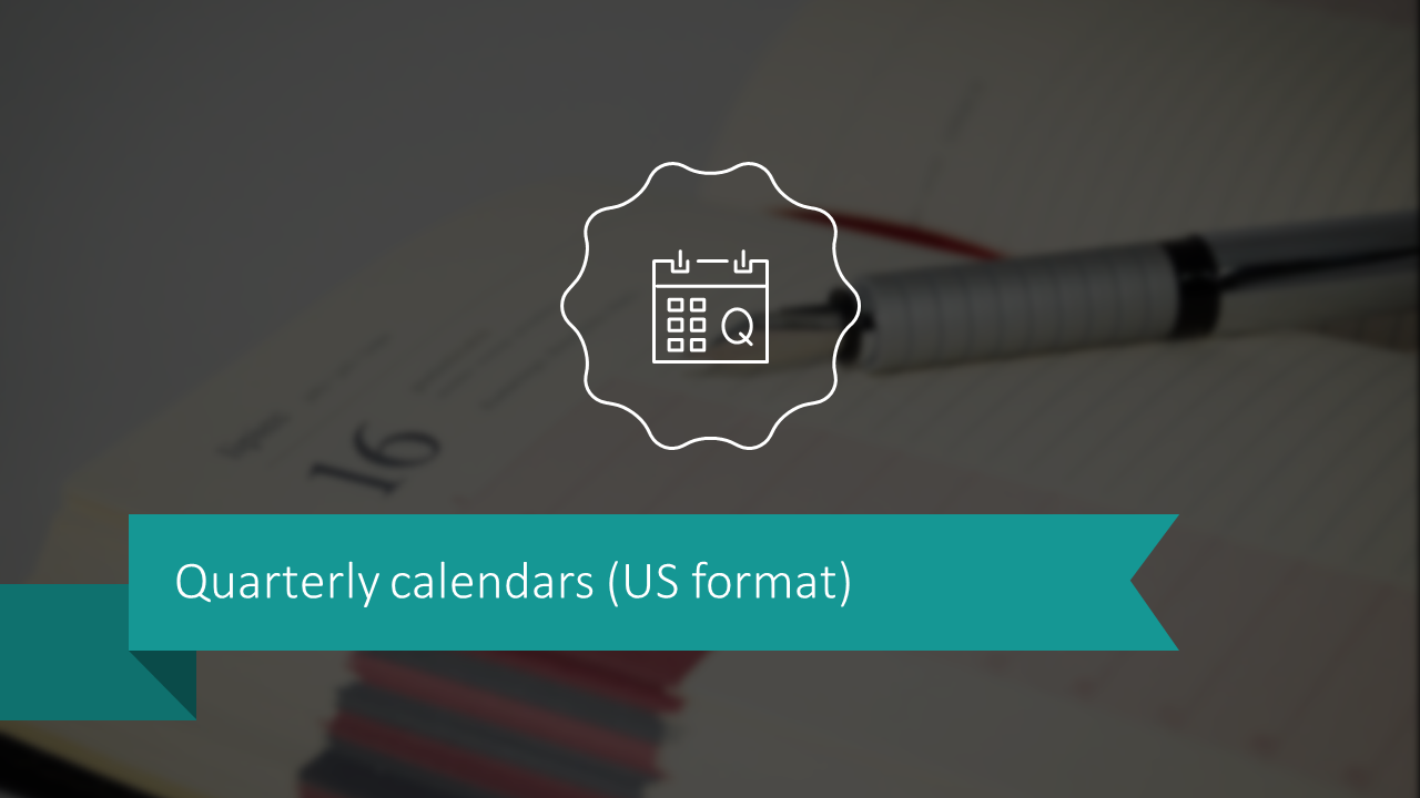Calendarios trimestrales (formato EE. UU.)
