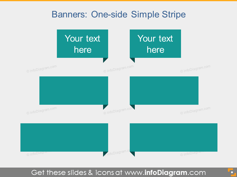 Champ de texte de commentaire Stripe Clip art PowerPoint plat
