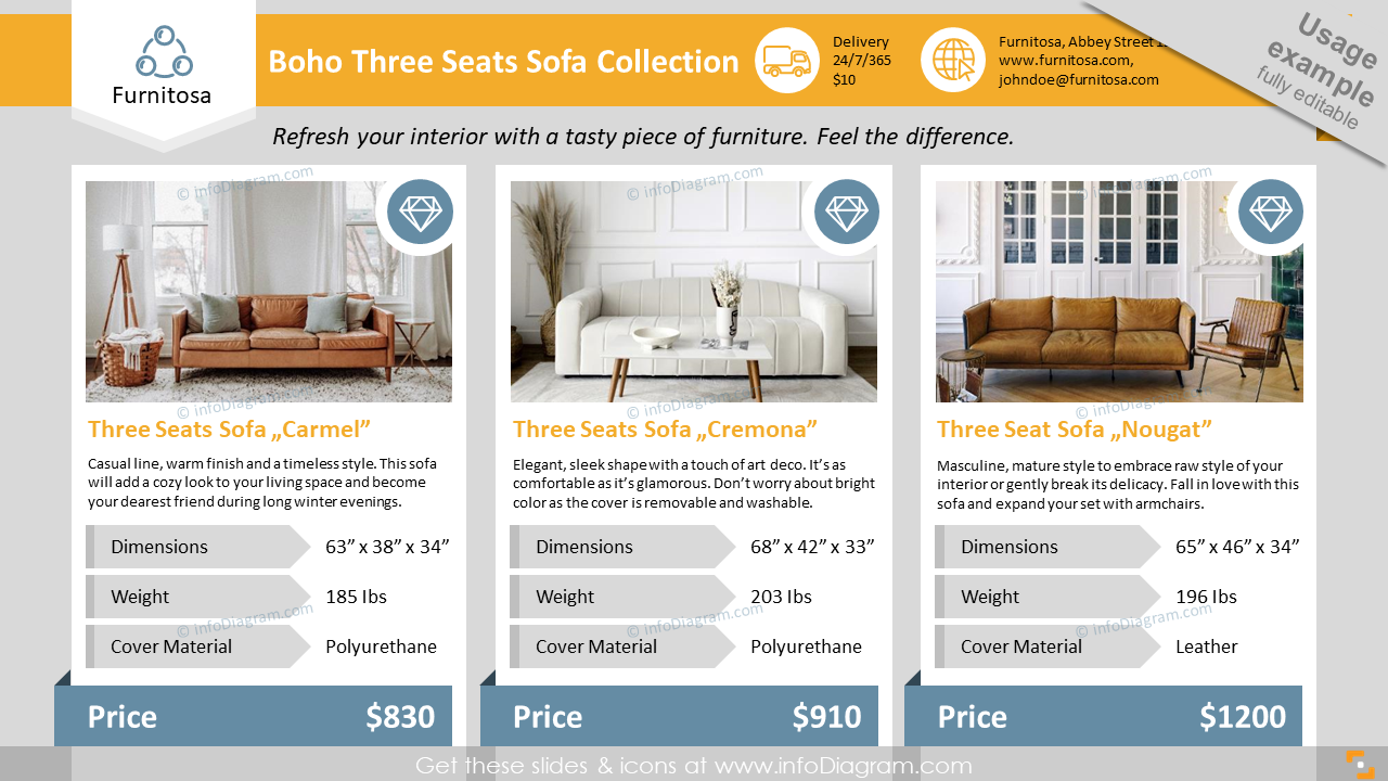 Product Comparison One Pager PPT Slide | Modern PowerPoint Presentation Templates!
