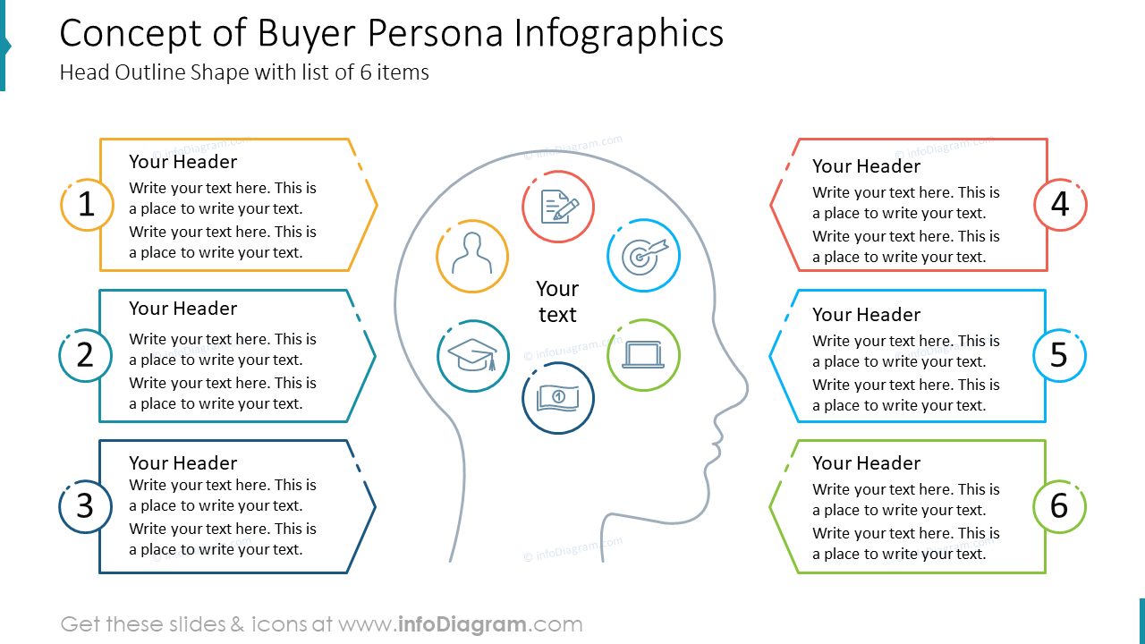 Plantilla de persona diapositiva de PowerPoint - infoDiagram