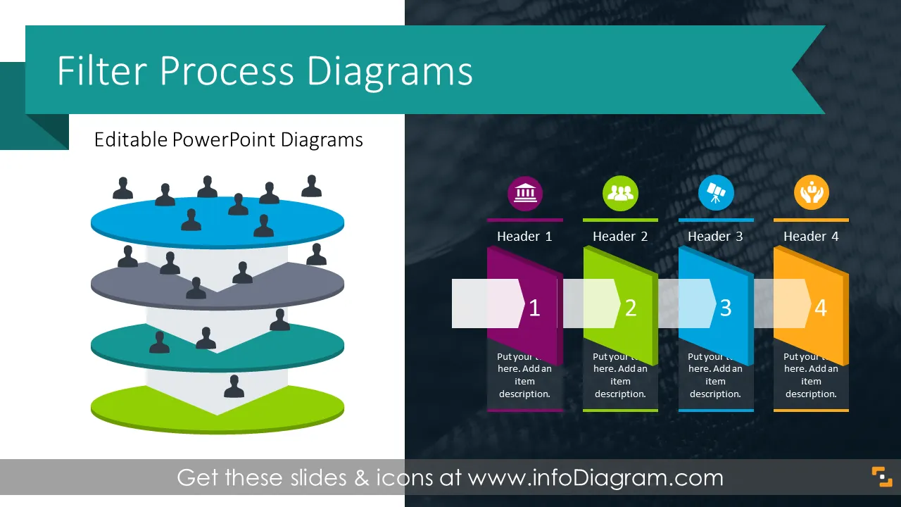Filter Process Diagrams (PPT Template) preview 1