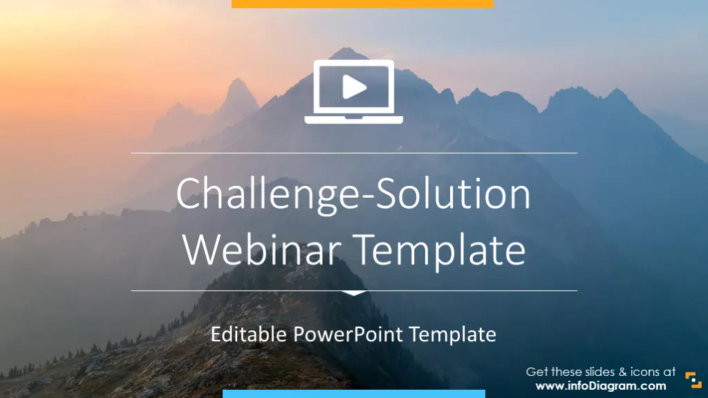 Webinar Presentation of Problem-Solution (PPT template) preview 1