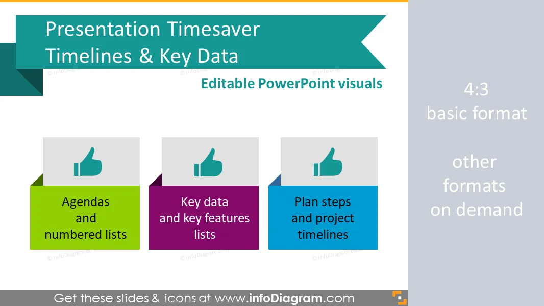 Presentation Timesaver - Timelines, Key Data (PPT diagrams) preview 1