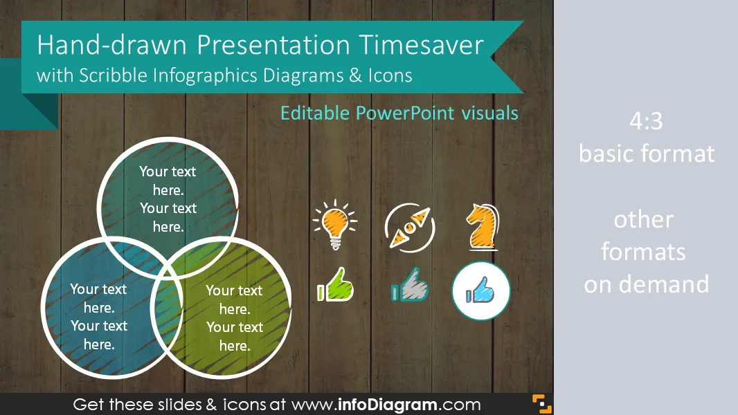 Hand-drawn Presentation Timesaver (Scribble PPT Diagrams & Icons) preview 1