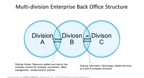 before redesign infographics diagrams euler powerpoint slides infodiagram multidivision structure